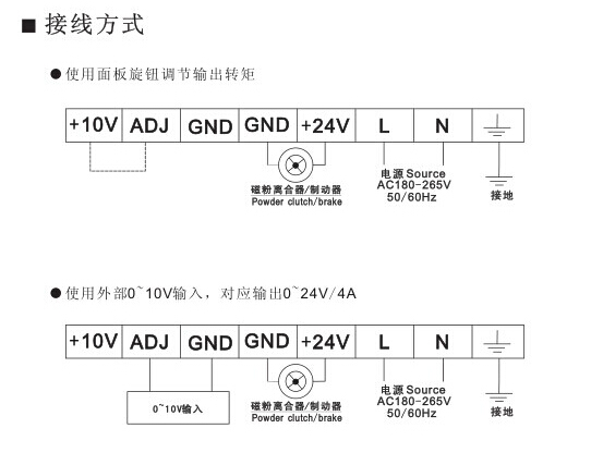 張力控制器接線說明